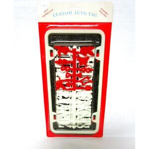 Creative Plastics Auto Vanity Tag, Custom Craft Kit, Letters and Numbers